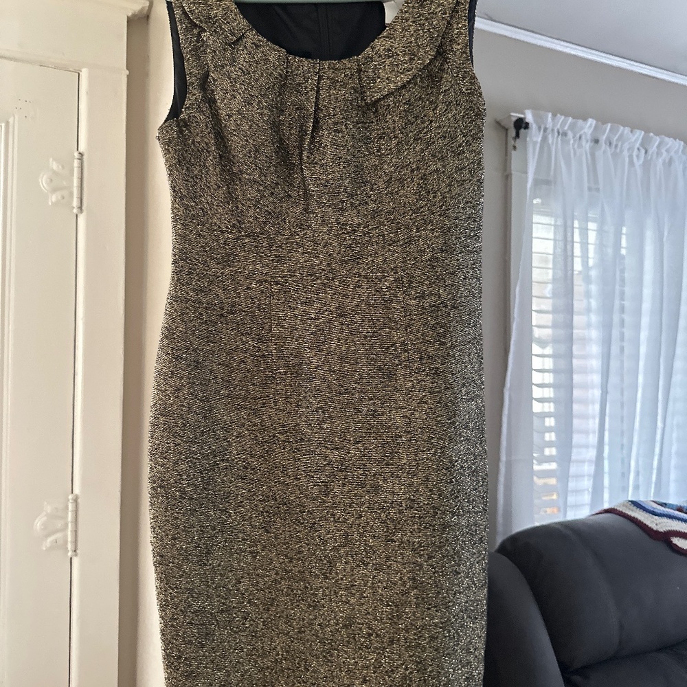 Michael Kors , Size 2P, Gold, Round Neck with back zipper